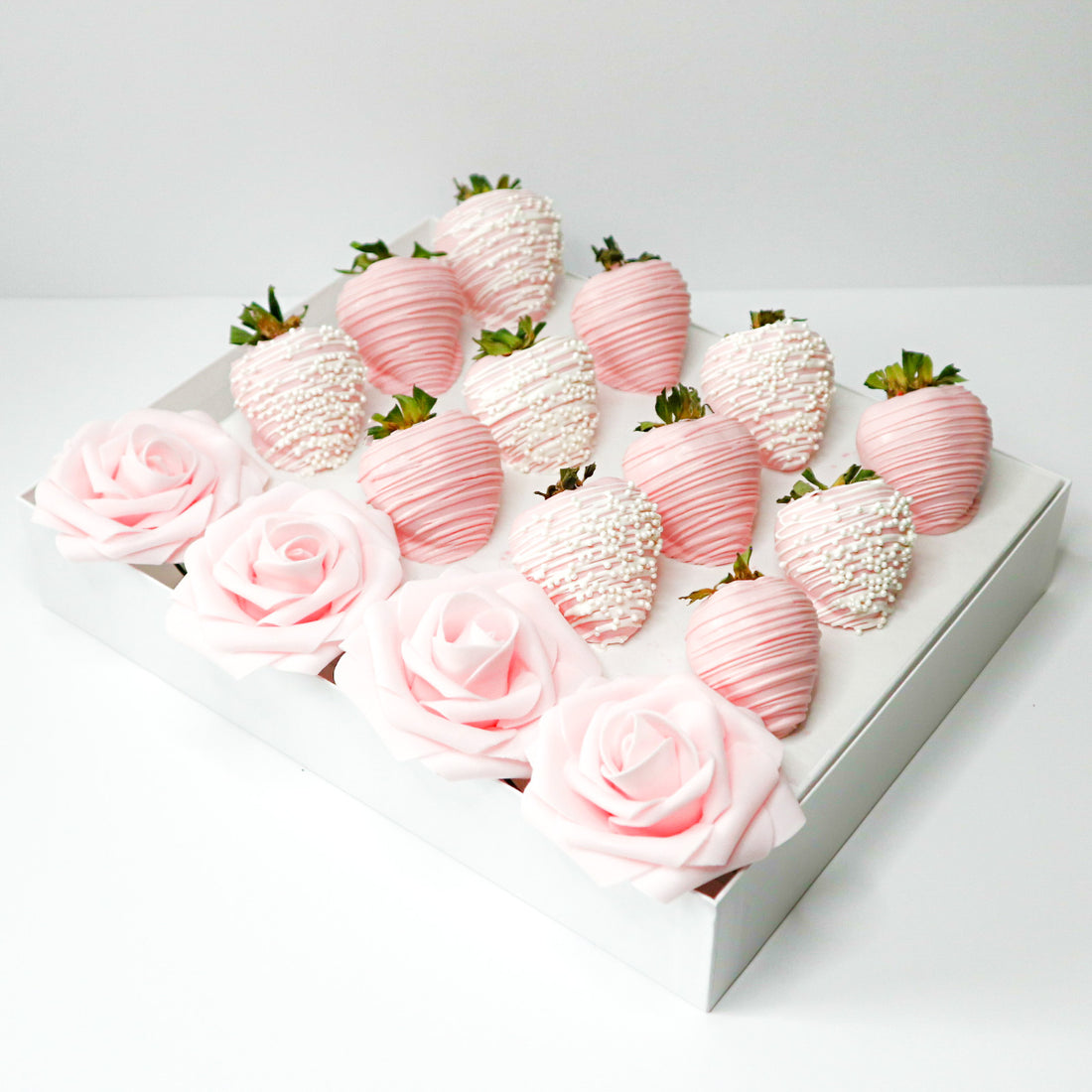 Pink Berries & Faux Roses