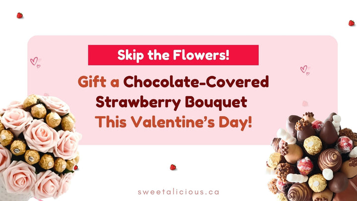 Skip the Flowers! Gift a Chocolate-Covered Strawberry Bouquet This Valentine’s Day!