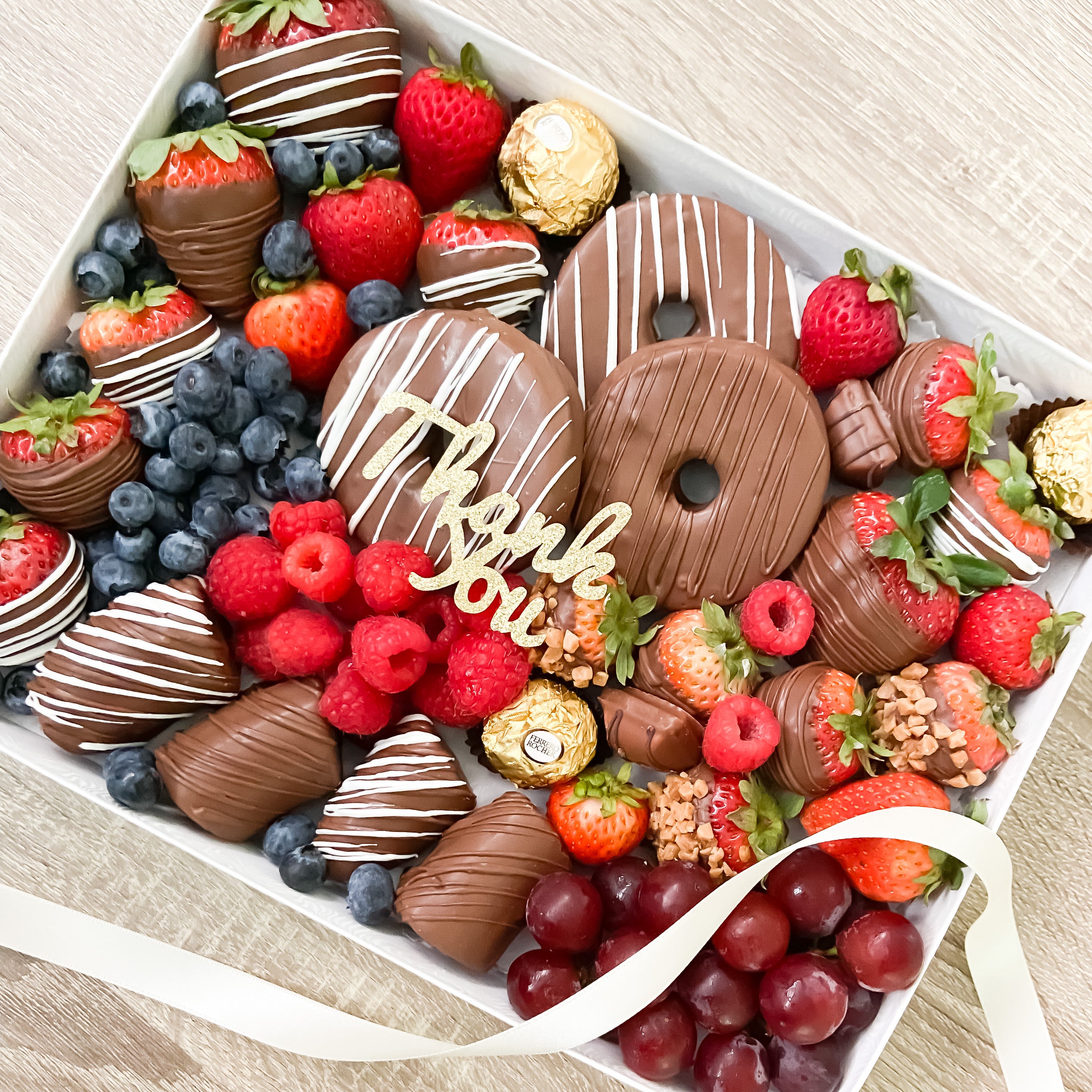 Thank You Chocolate Berry Box: Dipped Fruits & Fresh Berries | Toronto ...