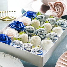 Royal Blue & White Berries