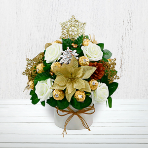 Golden Poinsettia Bouquet