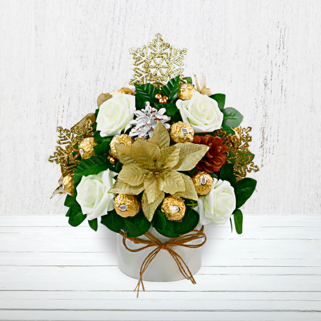 Golden Poinsettia Bouquet