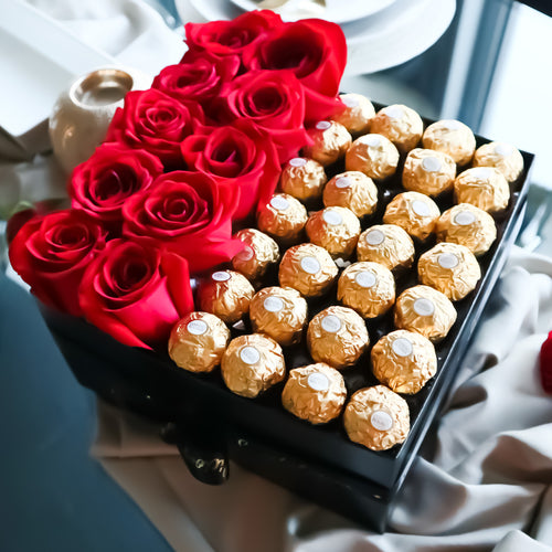 Roses & Ferrero Box
